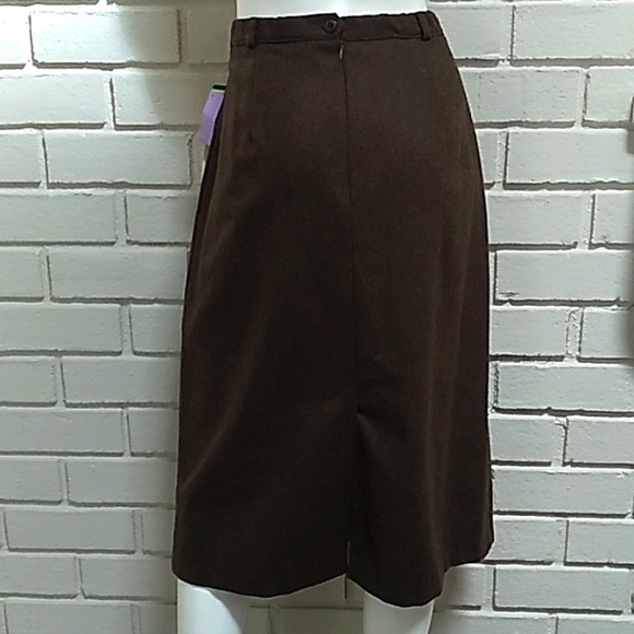 Vintage rrr Russ Brown Skirt. Size 16 NWT - Picture 4 of 12